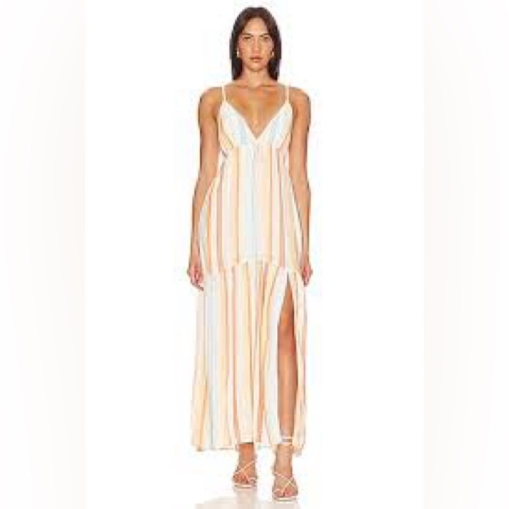 Revolve L*space Victoria Rainbow Vacation Beach Dress Size Large - Picture 3 of 10